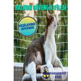 KARADENİZ DEKOR AĞLARI Balkon Filesi (Kalın - Beyaz) 2.5 x 3 (Kuş Filesi, Kedi Filesi, Kuş Ağı, Kuş Önleme Filesi)