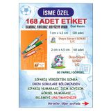 KARADENİZ DİJİTAL 168 Adet - Islanmaz - Yırtılmaz Kişiye Özel Okul Etiketi Kalem - Defter - Kitap Etiketi