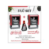 KARADENİZ DİJİTAL İNGİLİZCE ÖĞRETMEN KAŞELERİ - ENGLISH TEACHER STAMPS - 3 LÜ SET