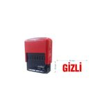 KARADENİZ DİJİTAL Kaşe Kırmızı makine Kırmızı Keçe "GİZLİ" yazısı ile 911