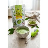 Karadeniz Matcha 50 gram Yüksek Kaliteli Matcha Çayı (SAF MATCHA) Elektronik Mikser Köpürtücü 2 Adet Pil