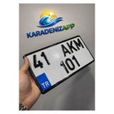 karadenizapppleksi APP Plaka (1 Adet Kare Araba)