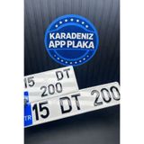 karadenizapppleksi App Plaka (1 Kare 1 Düz Beyaz Çerçeve)