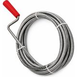 Karahanbey 3 Metre Manuel Gider Açma Teli, Lavabo ve Banyo Için Uzun Spiral Gider Açıcı, Paslanmaz Çelik Tıkan