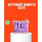 Karahanbey 5 Parça Seyahat Kişisel Bakım Seti Şişe Sprey Kutulu -