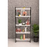 Karahanbey 5 Raflı Metal Kitaplık Beyaz 180 cm