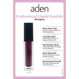 Karahanbey Aden Professional Liquid Lipstick - Profesyonel Likit Ruj 32 Mahogany(Kızıl Kahve)