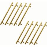 Karahanbey Alteta Gold Altın 224 mm 10 Adet Set Metal Mobilya Kulp Mutfak Dolap Çekmece Dolabı Kapak Kulpları