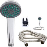 Karahanbey BADEM10 Duş Seti Fişkiye Banyo Duş Başlığı Set Fiskiyesi Telefonu Yuvarlak Klasik Başlık Metal Hort