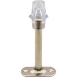 Karahanbey BADEM10 Kapı Stoperi Tamponu 10 cm Krom Metal Vidalı Kapı Stopu Silikonlu