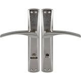 Karahanbey BADEM10 Lavanta Wc Banyo Kapı Kolu Nikel Inox Aynalı Sağa Sola Uygun Iç Dış Wc Kapısı Kilitlenebili