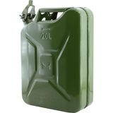 Karahanbey BADEM10 Metal Benzin Bidonu 20 Litre Akaryakıt Mazot Taşıma Doldurma Depolama Bidonu + Aktarma Boru