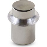Karahanbey BADEM10 Şeffaf Silikon Contalı Kapı Stoperi Tamponu Vidalı Metal Kapı Stopu Sessiz Stop