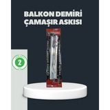 Karahanbey Balkon Demiri Çamaşır Askısı Kare Demirlere Uygun Dayanıklı Tasarım