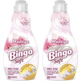 Karahanbey Bingo Soft Manolya Konsantre Çamaşır Yumuşatıcısı, 1440 Ml, 2'li Paket, 60 Yıkama