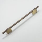 Karahanbey Boyut Soft Antik Sarı Renk Metal 22.4 cm Dolap Çekmece Kulbu Mutfak Dolabı Kapak Kulpları Mobilya