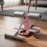 Karahanbey Buffer Mekik Çekme Spor Aleti, 4 Direnç Bantlı, Karın Kol ve Tüm Vücut Egzersizi Için, Pembe Gri, 2