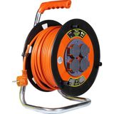 Karahanbey Bylion 50 Metre 3x1.5 mm Seyyar Makaralı Uzatma Kablosu Kapaklı Termal Sigortalı Cca Kablo