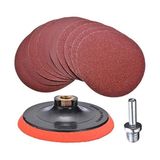 Karahanbey Cırt Zımpara Seti + Matkap Aparatı 115 mm 20 Parça Avuç Içi Taşlama Spiral Set