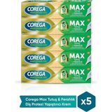 Karahanbey Corega Max Tutuş & Ferahlık Diş Protezi Yapıştırıcı 40G x 5 Adet 109496-5-1