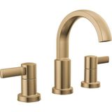 Karahanbey Delta Musluk Albion Yaygın Banyo Bataryası 3 Delikli, Altın Banyo Lavabo Bataryası, 2 Saplı Banyo B