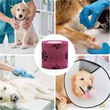 Karahanbey Desenli Kendinden Yapışkanlı Elastik Bandaj Köpek Kedi Pati Bandajı Sargısı Koruyucu Sargı