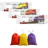 Karahanbey Extra Büzgülü Çöp Torbası, 55X60 Cm, Lavanta-Çilek-Limon Kokulu, Sızdırmaz, 3'lü Paket, 15 Adet