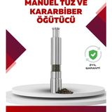 Karahanbey Hafif ve Kompakt, Taşınabilir Baharat Öğütücü - Mutfak ve Masa Için - 0 - 200 ml - 001-Renkli