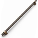 Karahanbey Hisar Antik Sarı Metal Kulp 512 mm Tırtıklı Desen Mobilya Çekmece Mutfak Dolabı Dolap Kulpları Kulb
