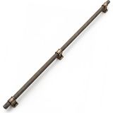 Karahanbey Hisar Antik Sarı Metal Kulp 800 mm Tırtıklı Desen Mobilya Çekmece Mutfak Dolabı Dolap Kulpları Kulb