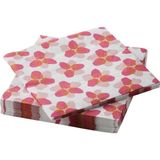 Karahanbey Ikea Tofsand Desenli Peçete, Pembe, 33X33 Cm, 30 Adet