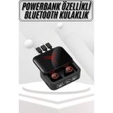 Karahanbey Kablosuz Bluetooth Kulaklık Powerbank Özellikli Göstergeli Hd Mikrofon