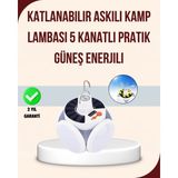 Karahanbey Katlanabilir Güneş Enerjili LED Kamp Lambası USB Şarjlı -