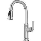Karahanbey Kraus Allyn Endüstriyel Pull-Down Tek Saplı Mutfak Bataryası Spot-Free Paslanmaz Çelik, KPF-4102SFS