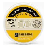 Karahanbey Meşem 1mm Lehim Teli - 40/60 Kalay Kurşun Alaşımlı Flux Kanallı Yüksek Kaliteli Elektronik Tamir ve