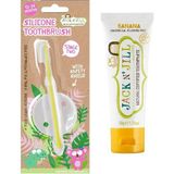 Karahanbey N' Jıll N Jill Bebek Diş Fırçalama Seti (Silikon Diş Fırçası + Muz Aromalı Macun 50G)