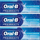 Karahanbey Oral-B 3D White Çay ve Kahve Içenler Için Diş Macunu 75 ml 3lü Paket