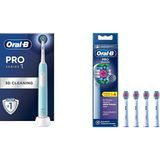 Karahanbey Oral-B Pro Series 1 Mavi Elektrikli Diş Fırçası, 1 Diş Fırçası Başlığı, Braun Tasarımı + Oral-B 3D