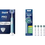 Karahanbey Oral-B Pro Series 1 Mavi Elektrikli Diş Fırçası, 1 Diş Fırçası Başlığı, Braun Tasarımı + Oral-B Cro