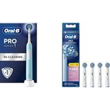 Karahanbey Oral-B Pro Series 1 Mavi Elektrikli Diş Fırçası, 1 Diş Fırçası Başlığı, Braun Tasarımı + Oral-B Sen