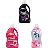 Karahanbey Perwoll Yenileme Siyah 3l & Perwoll Yenileme Renkli 3l & Vernel Max Fresh Control Çiçek Ferahligi 1