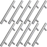 Karahanbey Pürüzsüz 96 mm Inox Metal 10 Adet Mobilya Mutfak Çekmece Dolap Dolabı Kapak Kulbu Kulpu Kulpları