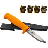 Karahanbey Rox Camping Bushcraft Eco Paslanmaz Çelik Kamp Bıçağı (Turuncu)