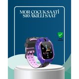 Karahanbey S10 Mor Çocuk Takip Saati Elektronik Bariyer ve Sesli Mesaj Destekli -
