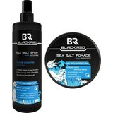 Karahanbey Saç Deniz Tuzu Spreyi - Sea Salt Spray & Wax Saç Şekillendirici Wax Sea Salt Pomade - 2'li Set