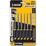 Karahanbey Sgs Mini Eğe Seti, 6 Parça, 3X140 Mm, Metal El Aleti, Model SGS1356