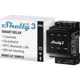 Karahanbey Shelly Pro 3 | Wi-Fi, Lan ve Bluetooth 3 Kanallı Akıllı Röle | Ev ve Bina Otomasyonu | Alexa ve Goo