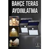 KARAHANBEY Solar Lamba Giriş, Bahçe Yol Avlu Hareket Sensörlü Led Parlak Gece Su Geçirmez
