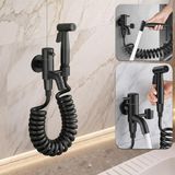 Karahanbey STA-5041 Armatür Tabancalı Banyo Alaturka Yer Tuvaleti Taharet Musluğu Spiralli Bide Taharetmatik A