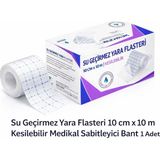 Karahanbey Su Geçirmez Yara Flasteri 10 cm x 10 M Kesilebilir Sabitleyici Bant 1 Adet - Beden